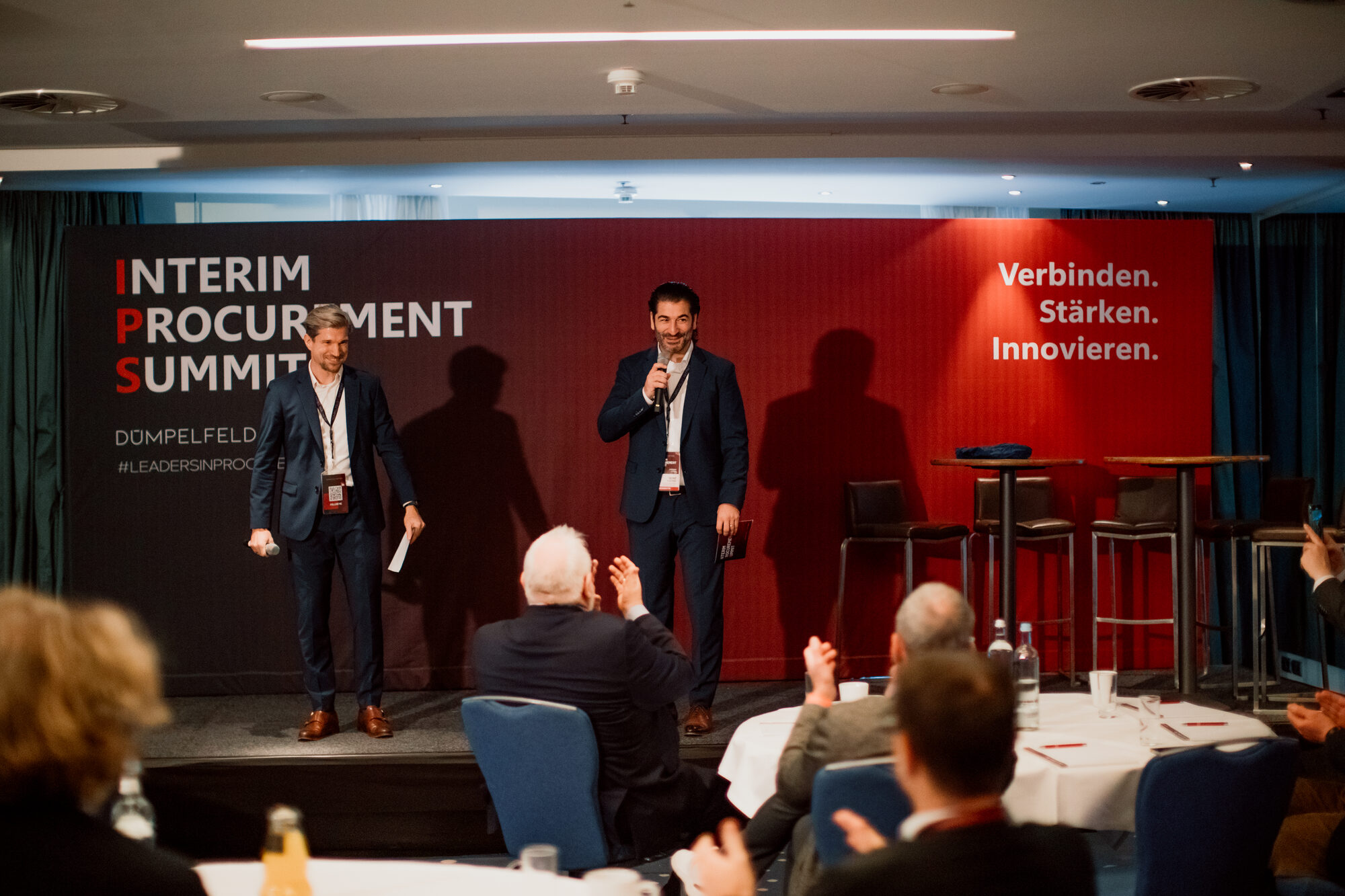 Impuls vor dem Publikum beim Interim Procurement Summit